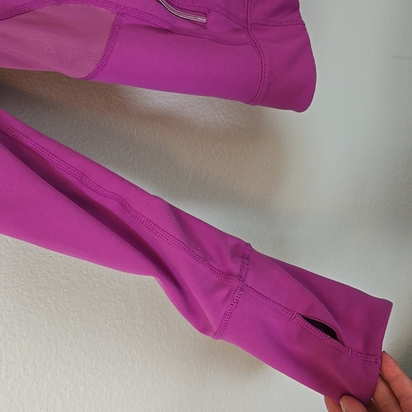 Tangerine purple long sleeve athletic jacket size large - Picture 3 of 8